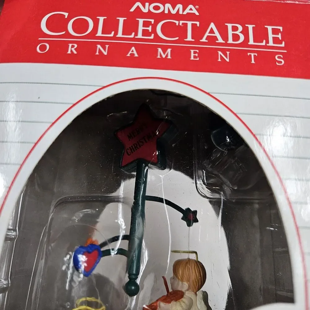 Vintage 1989 Noma Ornamotion Christmas‎ Collectable Ornaments Angels W/ Motor
